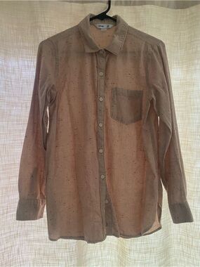 Old Navy Women’s The Tunic Shirt Button-Up with Chest Pocket